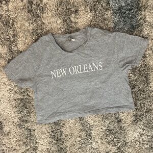 Gray New Orleans Graphic Tee